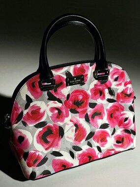 Kate Spade New York Grove Street Carli Rose Bed Floral Satchel Crossbody.